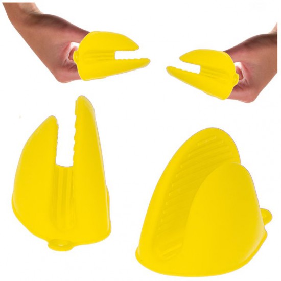 Manusa De Protectie Pentru Cuptor Din Silicon, Culoare Galben
