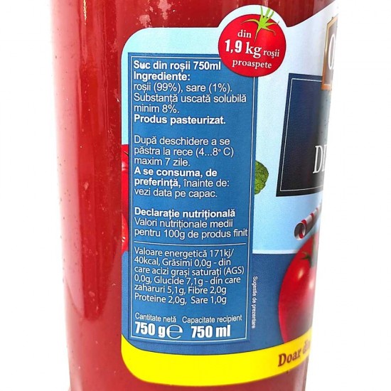 Suc din Rosii Olympia, 750 ml