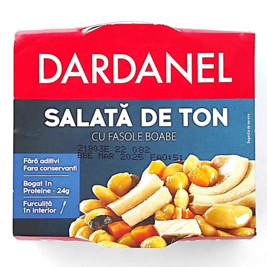 Salata de Ton Dardanel cu Fasole Boabe, 185 g
