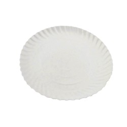 Set 100 Farfurii R4, 330 mm, Carton Duplex Alb Plastifiat, 550 g/mÂ²