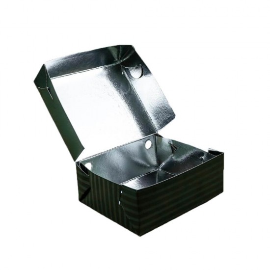 Set 175 Cutii pentru Meniu, 160x130x60 mm, Interior Aluminiu