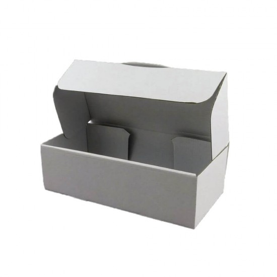 Set 100 Cutii cu Autoformare, 260x200x90 mm, Carton Alb
