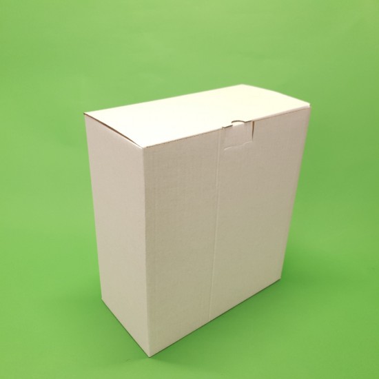 Set 100 Cutii cu Preformare, 295x197x173 mm, Carton Alb/Natur