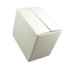 Set 50 Cutii Clasice, 93x93x132 mm, Carton CO5 Alb/Natur