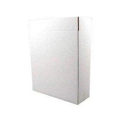 Set 50 Cutii pentru 3 Sticle, cu Separator, 370x130x395 mm, Carton CO5 Alb/Natur