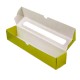 Set 50 Cutii pentru Macarons cu Display, 150x50x50 mm, Carton Duplex Auriu GC1, 290 g/mÂ²