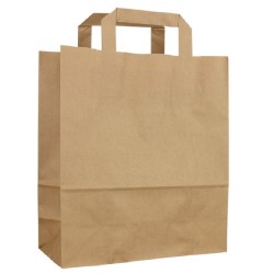 Sacose din Hartie Natur 25x14x30 cm, 250 Buc/Bax, Pungi Hartie, Plase Hartie, Plase Hartie Maro, Pungi Hartie Maro, Sacose Hartie, Sacose Natur, Sacose Hartie Natur, Sacose Hartie cu Maner