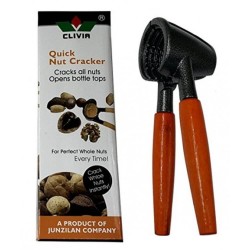 Spargator de Nuci CLIVIA, Lemn/Metal, Maro, Spargatoare de Nuci, Spargator pentru Nuci cu Maner de Lemn, Spargator de Nuci de Metal, Spargatoare Metalice pentru Nuci, Spargator Manual pentru Nuci