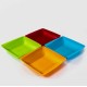 Farfurie Patrata Mica Sterk, 17x17x3 cm, Albastra, Farfurie, Farfurie Plastic, Farfurie din Plastic, Farfurie Mica, Farfurie Mica Plastic, Farfurie Sterk, Farfurie Mica Sterk, Farfuruie Plastic Sterk