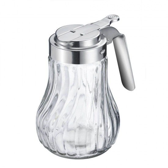 Dozator din Sticla pentru Miere, Dozator din Sticla, Dozator pentru Miere, Dozator de Lapte, Dozator de Zahar, Dispenser pentru Miere, Recipient pentru Miere