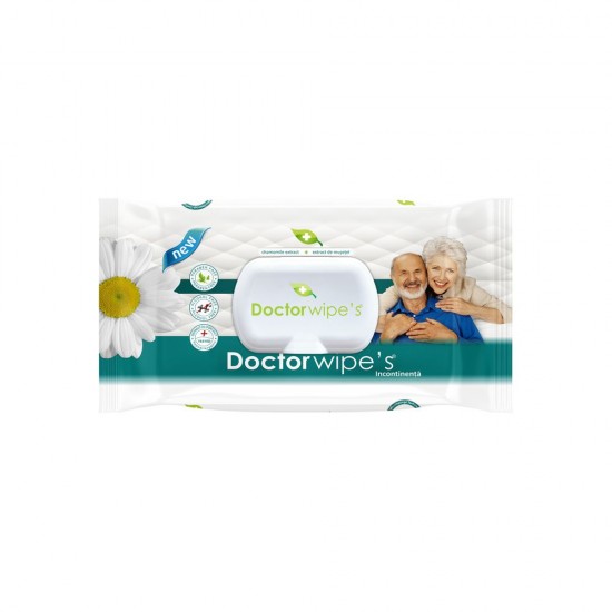 Servetele Umede DOCTOR WIPE'S Incontinence, 72 Buc/Pachet, Servetele Umede, Servetele Umede pentru Persoane Adulte, Servetele Umede pentru Adulti, Servetele Umede DOCTOR WIPE'S, Servetele Umede Adulti DOCTOR WIPE'S