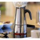 Espressor din Inox pentru 9 Cesti, Culoare Argintiu/Negru, Capacitate 450 ml, Espressor pentru Aragaz, Espressor Cafea, Cafetiera, Cafetiera 9 Portii, Cafetiera Moka, Oala Moka, Espressor Moka, EspressoareAragaz, Cafetiere Aragaz