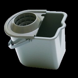 Galeata Mop cu Storcator, 13L, Polipropilena, Culoare Alba, Galeti Ovale cu Storcator pentru Mop, Galeti Plastic cu Storcator, Galeti 13 Litri pentru Mop, Galeata pentru Curatenie, Galeata pentru Mop, Galeti cu Storcator, Galeata pentru Uz Casnic