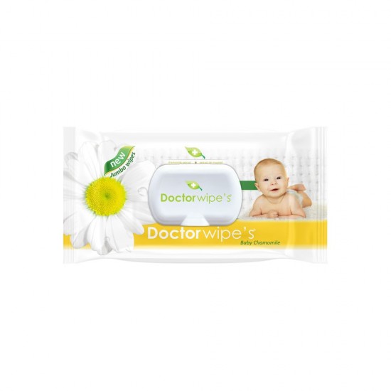 Servetele Umede DOCTOR WIPE'S Baby Jumbo, 72 Buc/Pachet, Extract de Musetel, Servetele Umede Bebelusi cu Extracte Naturale, Servetele Umede pentru Copii, Servetele Umede Baby, Servetele Umede DOCTOR WIPE'S, Servetele Umede Bebelusi DOCTOR WIPE'S