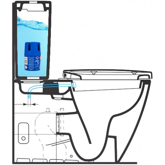 Odorizant Solid pentru Bazin Toaleta SANO Blue 150 g, Albastru, Detergent Toaleta, Odorizant Toaleta, Detergent Solid pentru Toaleta, Odorizant Solid pentru Toaleta, Detergent Odorizant pentru Bazin Toaleta