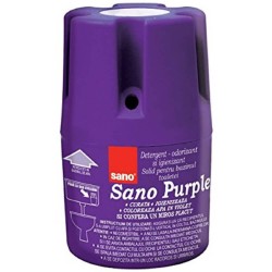 Odorizant Solid pentru Bazin Toaleta SANO Purple,150 g, Mov, Detergent Toaleta, Odorizant Toaleta, Detergent Solid pentru Toaleta, Odorizant Solid pentru Toaleta, Detergent Odorizant pentru Bazin Toaleta