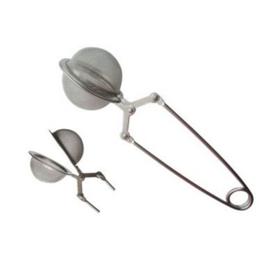 Infuzor Inox de Ceai, 15x4.5 cm, Infuzor Cleste pentru Ceai, Infuzoare Ceai Tip Cleste, Infuzoare Ceai Tip Cleste cu Sita, Cleste Infuzor pentru Ceai, Cleste din Inox pentru Infuzie, Accesorii pentru Ceai, Lingura Infuzie Ceai, Cleste cu Sita Infuzie Ceai