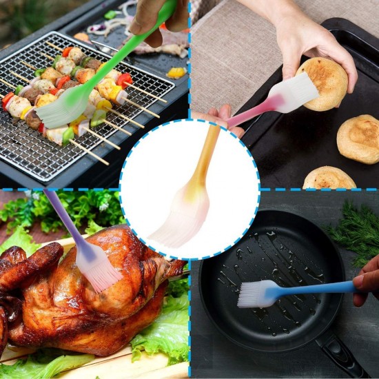 Pensula din Silicon pentru Gatit, Dimensiune 17x3 cm, Culoare Portocaliu, Pensula Gatit, Pensula din Silicon, Pensula pentru Bucatarie, Ustensile pentru Bucatarie, Pensula de Bucatarie, Pensule pentru Gatit, Ustensile pentru Gatit, Pensula Ulei