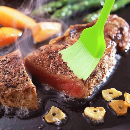 Pensula din Silicon pentru Gatit, Dimensiune 17x3 cm, Culoare Verde, Pensula Gatit, Pensula din Silicon, Pensula pentru Bucatarie, Ustensile pentru Bucatarie, Pensula de Bucatarie, Pensule pentru Gatit, Ustensile pentru Gatit, Pensula Ulei