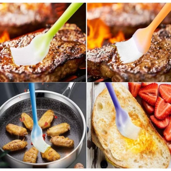 Pensula din Silicon pentru Gatit, Dimensiune 17x3 cm, Culoare Verde, Pensula Gatit, Pensula din Silicon, Pensula pentru Bucatarie, Ustensile pentru Bucatarie, Pensula de Bucatarie, Pensule pentru Gatit, Ustensile pentru Gatit, Pensula Ulei