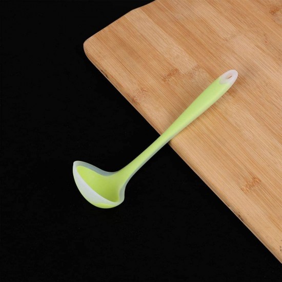 Polonic din Silicon, Verde, Polonic Gatit, Polonic din Silicon, Polonic pentru Bucatarie, Ustensile pentru Bucatarie, Polonic de Bucatarie, Polonic pentru Supa, Ustensile pentru Gatit