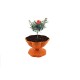 Ghiveci cu Picior Sterk, 20x14.5 cm, Maro Deschis, Plastic, Ghiveci, Ghiveci cu Piciorus, Ghiveci Flori, Ghiveci Pentru Flori, Ghiveci Color, Ghiveci Interior, Ghiveci Plastic, Ghiveci Cu Model Piciorus, Ghiveci Interior Flori