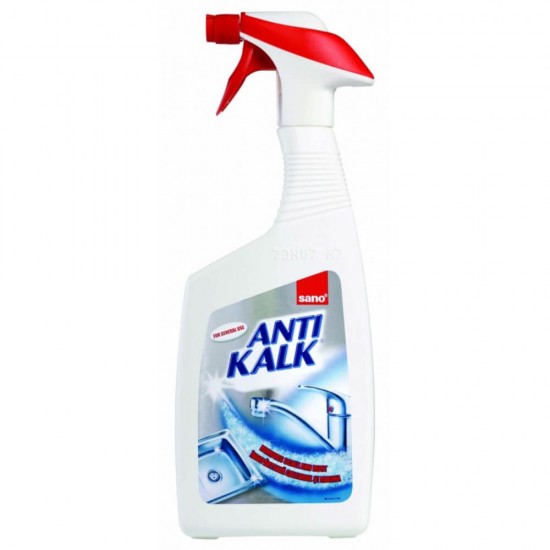 Solutie Indepartare Calcar SANO Anti Kalk, 750 ml, Solutie Anticalcar, Solutie Anticalcar Diverse Suprafete, Solutie Indepartare Calcar Suprafete Multiple, Solutie Anticalcar Suprafete Diferite, Detergenti Suprafete Multiple