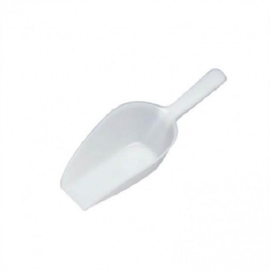 Scafa Plastic Alimente, 21x7x4 cm, Crem, Scafa Manuala pentru Alimente, Scafe Mici din Plastic pentru Alimente, Instrumente si Ustenstile Bucatarie, Scafa Mica Plastic pentru Zahar si Faina, Scafa din Plastic pentru Cantarirea Alimentelor