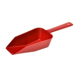 Scafa Plastic Alimente, 21x7x4 cm, Rosie, Scafa Manuala pentru Alimente, Scafe Mici din Plastic pentru Alimente, Instrumente si Ustenstile Bucatarie, Scafa Mica Plastic pentru Zahar si Faina, Scafa din Plastic pentru Cantarirea Alimentelor