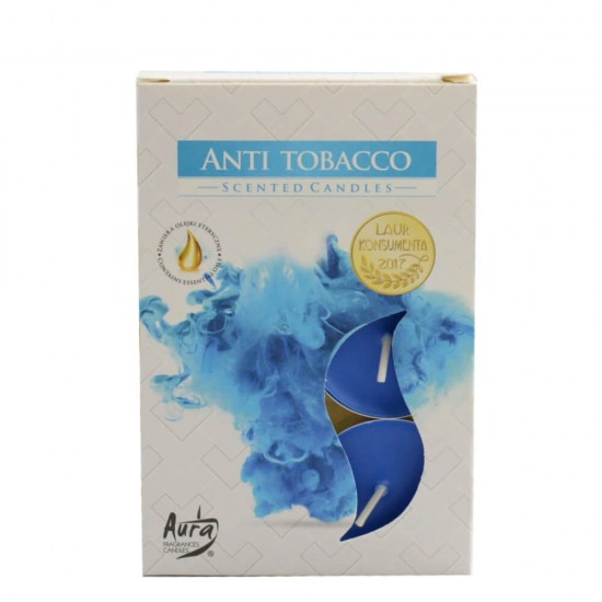 Lumanari Parfumate Aura, 6 Pastile, Anti Tabacco, Parfum Fresh, Lumanare Pastila, Lumanari Pastile, Lumanare Aromatica, Lumanari Aromatice, Lumanare Parfumata, Lumanari Parfumate, Lumanari cu Parfum Fresh