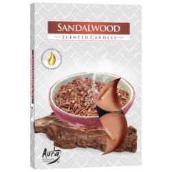 Set 6 Lumanari Parfumate Tip Pastila Aura Sandalwood, Parfum de Lemn de Santal, Lumanari Parfumate, Lumanari Pastila, Lumanare Tip Pastila, Pastile Lumanari Parfumate, Lumanare cu Parfum, Lumanare Parfum Lemn de Santal, Lumanare Sandalwood