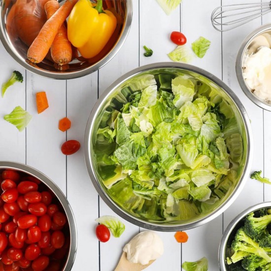 Bol de Inox de 22 cm, Material Inox