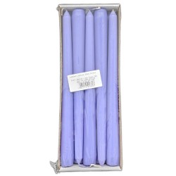 Lumanari Conice, Lungime 24 cm, 10 Buc/Set, Culoare Mov