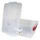 Cutie Alimente STERK, 1.5L,19x14x9.5 cm, Dreptunghiulara cu Capac si Manere, Plastic Transparent, Cutii din Plastic Depozitare Alimente, Cutie Alimentara din Plastic, Caserole din Plastic pentru Alimente, Cutii Depozitare cu Capac pentru Alimente
