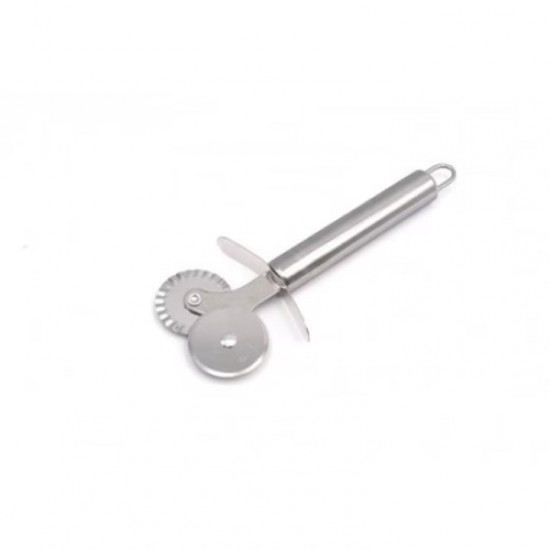 Cutit pentru Pizza cu 2 Role, Maner Metalic, Cutit de Taiat Pizza, Taietor Pizza, Feliator Pizza, Feliator Pizza Profesional, Cutter Pizza, Rola Pizza, Rola Taiat Pizza, Rola Taiat Aluat, Rola Aluat pentru Pizza, Ustensile de Taiat Pizza