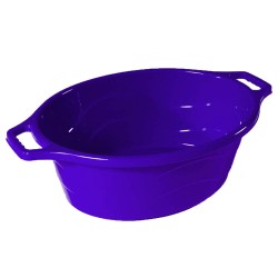 Lighean Oval cu Manere STERK, Capacitate 30 L, Dimensiune 57x47x23 cm, Material Plastic, Culoare Albastru, Lighean cu Manere, Lighean Oval, Lighean Plastic