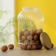 Borcan Pet Rotund cu Capac, 5 L, Culoare Recipient Transparent, Culoare Capac Galben, Borcan Pet, Borcan Rotund, Borcan cu Capac, Borcan Pet cu Capac, Borcan Plastic, Flacon Plastic, Borcan 5 L