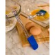 Paleta din Silicon pentru Ornat, Maner din Plastic cu Spatula Atasata, Culoare Albastru, Paleta Gatit, Palete din Silicon, Palete pentru Bucatarie, Ustensile pentru Bucatarie, Paleta de Bucatarie, Palete pentru Gatit, Ustensile pentru Gatit
