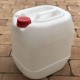 Canistra cu Capac Etans STERK, 20 L, Plastic Alb/Rosu, Canistre din Plastic cu Capac, Canistre cu Capac Etans 20 L, Canistra de Plastic 20 Litri