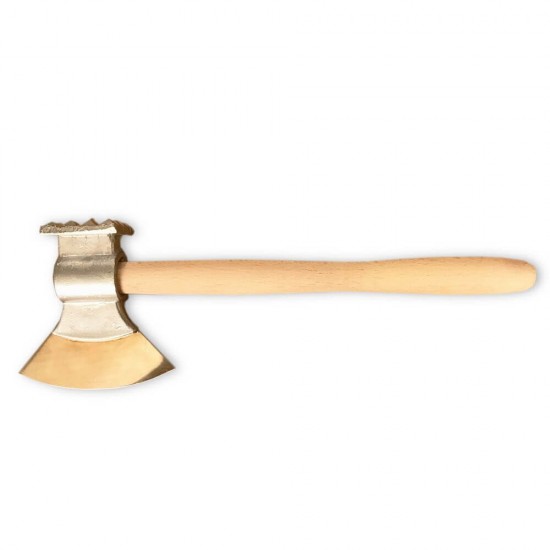 Ciocan Snitel cu Topor, 28 cm, Material Lemn/Metal, Natur, Batator de Carne, Ciocane pentru Snitele, Topor pentru Snitel, Ustensile pentru Gatit, Ciocan Snitele cu Topor, Ciocan Snitel Tip Topor, Ustensile pentru Bucatarie, Instrumente pentru Gatit