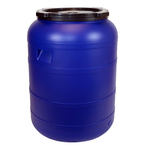 Bidon cu robinet STERK, Capacitate 250 L, Dimensiune 55 x 80 cm, Albastru, Bidon cu Filet, Bidon cu Robinet, Bidon STERK, Bidon cu Maner STERK, Recipient cu Robinet