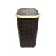 Cos de Rufe STERK, 46x36x51 cm, cu Capac, Rattan Maro, Cosuri Rattan pentru Rufe, Cos din Rattan pentru Rufe cu Capac, Cos Mare pentru Rufe cu Capac, Cos din Rattan pentru Haine, Accesorii Baie, Cos Depozitare Haine cu Capac