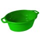 Lighean Oval cu Manere STERK, Capacitate 40 L, Dimensiune 63x52x24 cm, Material Plastic, Culoare Verde, Lighean cu Manere, Lighean Oval, Lighean Plastic