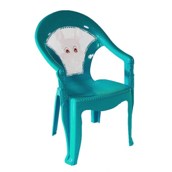 Scaun Mare Sterk pentru Copii,32x38x60 cm, Plastic, Turcoaz, Model Iepuras, Scaun Copii, Scaun Mare pentru Copii, Scaun Copii cu Model, Scaune Mici pentru Copii, Scaune Plastic Copii, Scaun Copii, Scaune Gradinita, Scaunel Copii