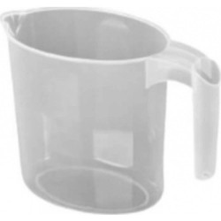 Cana Gradata STERK, 1 L, 14x12x7 cm, cu Maner Plastic, Recipiente Gradate 1 L, Recipiente Plastic Gradate pentru Faina, Recipiente Gradate pentru Masurare, Cana Plastic Gradata pentru Masurare, Pahar Gradat, Cani Plastic Gradate pentru Masurare