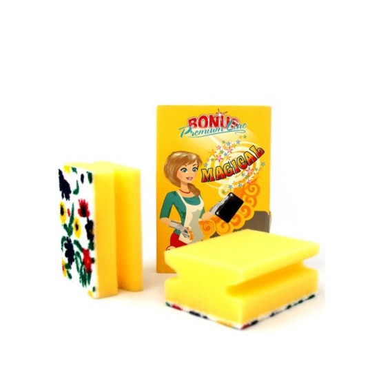Set 2 Bureti Vase Canelati BONUS Magical, Galbeni, Burete Vase, Burete Bucatarie, Bureti de Vase, Burete pentru Vase, Bureti Clasici de Vase, Set Bureti Vase, Bureti Vase Bonus