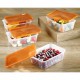 Cutie Alimente STERK, 1.5L,19x14x9 cm, Capac Mov, Caserole Depozitare Alimente, Caserole Alimentare cu Capace din Plastic, Caserole din Plastic cu Capac, Caserola cu Capac, Cutii din Plastic pentru Depozitare si Pastrare Alimente
