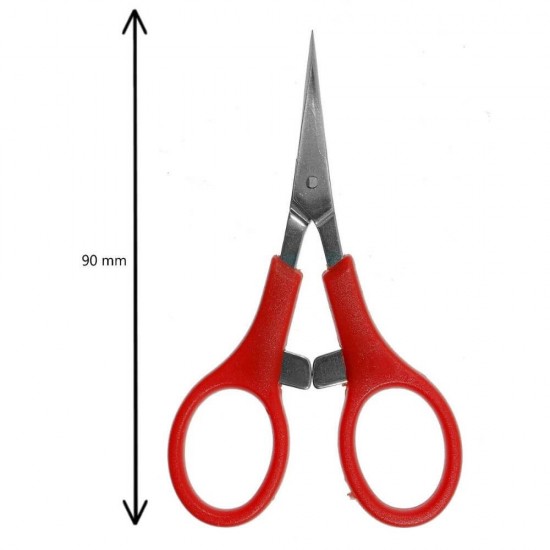 Forfecuta Cuticule cu Manere Rosii 9 cm, Forfecuta pentru Manechiura si Pedichiura, Forfecuta pentru Cuticule, Foarfeca Mica pentru Cuticule, Articole Cosmetice,, Forfecute Taiere Cuticule, Forfecute Manichiura, Forecuta Unghii