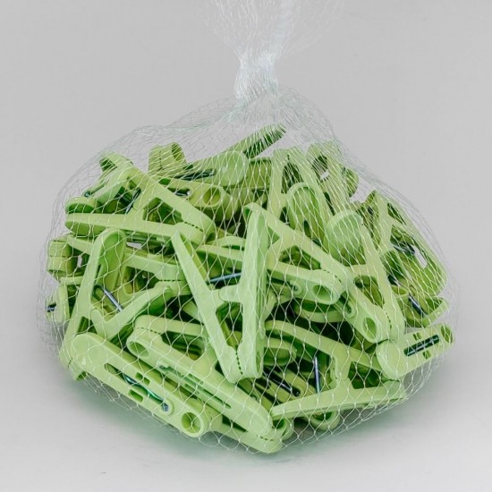 Cleme pentru Rufe, 50 Buc/Set, Culoare Verde