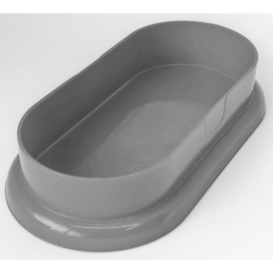 Uscator de Tacamuri cu 2 Compartimente, Material Plastic, Culoare Gri